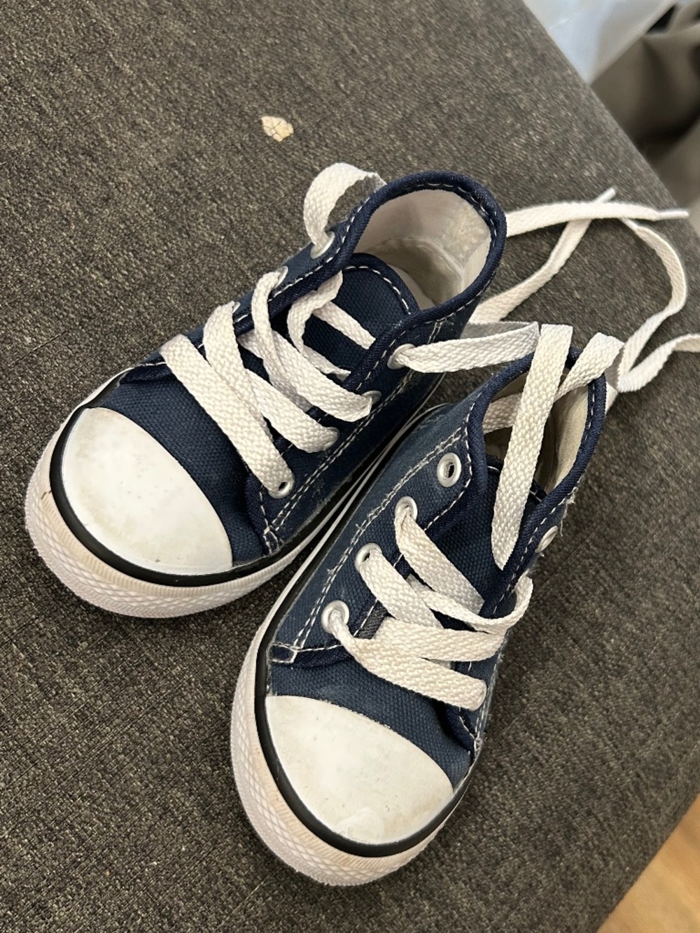 Toddler Navy Blue Canvas Sneakers Size Baby/Toddler